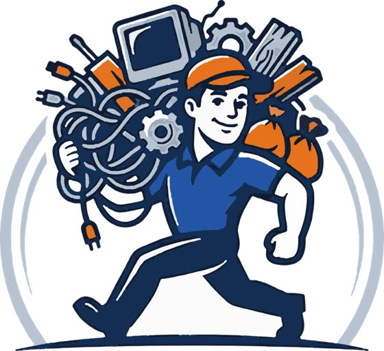 Big Brother Junk Removal mascot